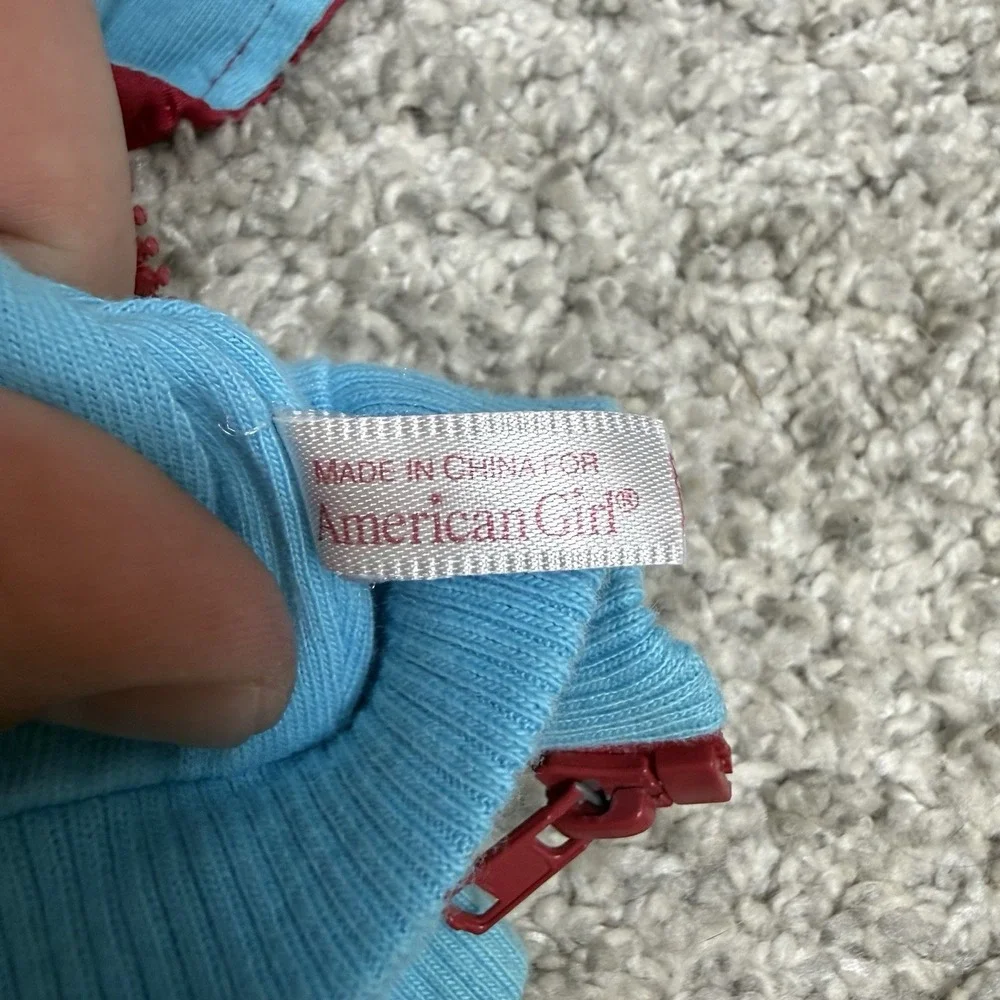 American Girl Doll size hooded jacket full zip‎